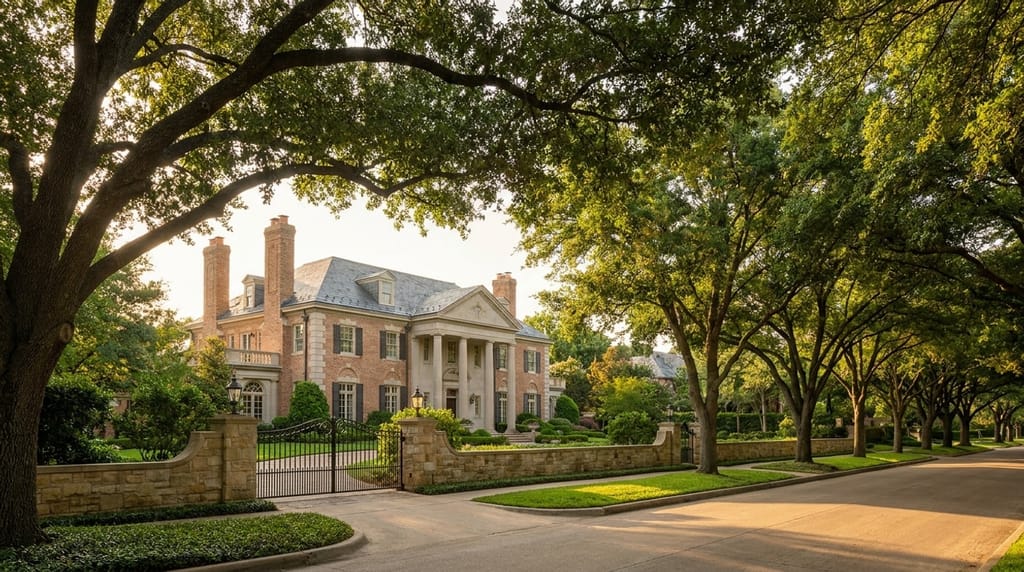 Luxury homes in Highland Park, Texas